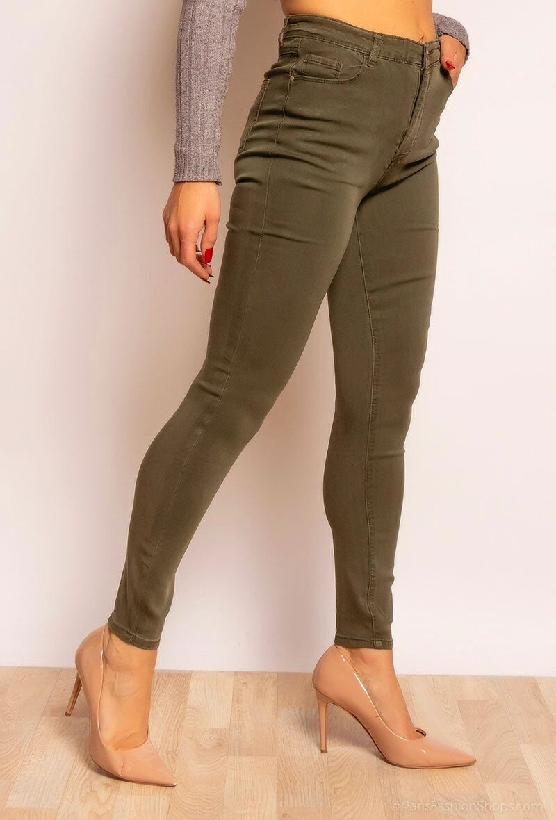 Jeans Skinny Style Khaki