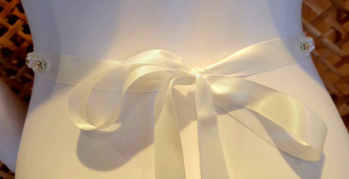 Belt Bridal Sparkle Flowers