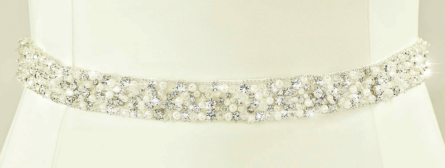 Belt Bridal Pearl Sparkle