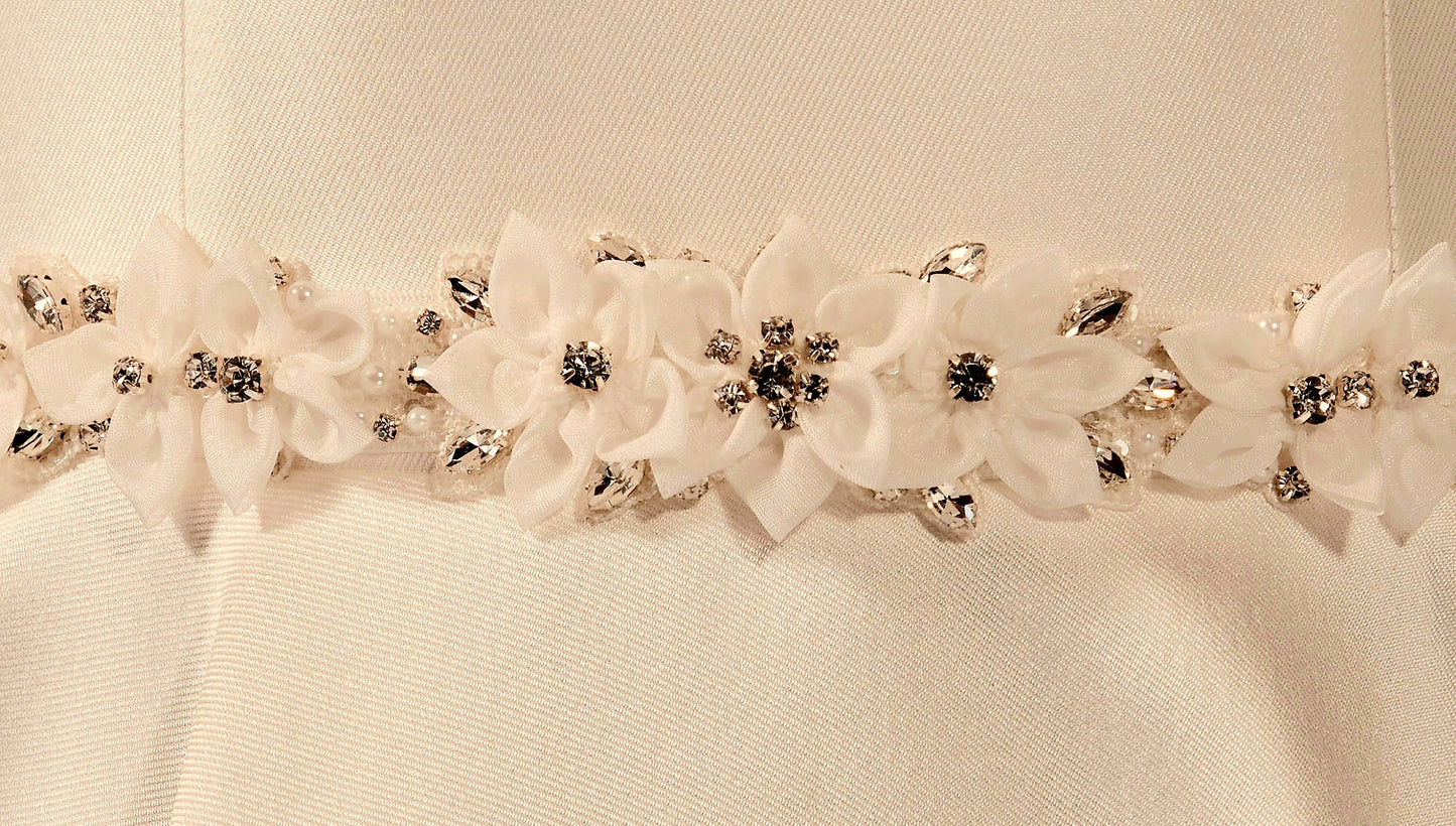 Belt Bridal Sparkle Flowers
