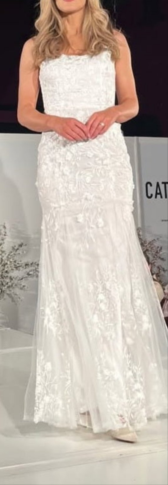 Dress Tie Back Lace/Tulle White