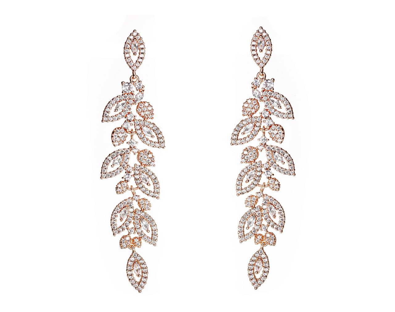 Earrings Sparkle Rose Gold