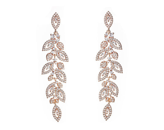 Earrings Sparkle Rose Gold