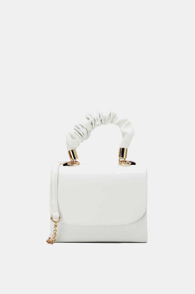 Bag Mini Ruched Handle White