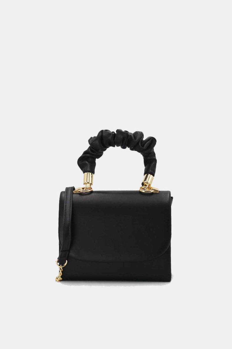 Bag Mini Ruched Handle Black