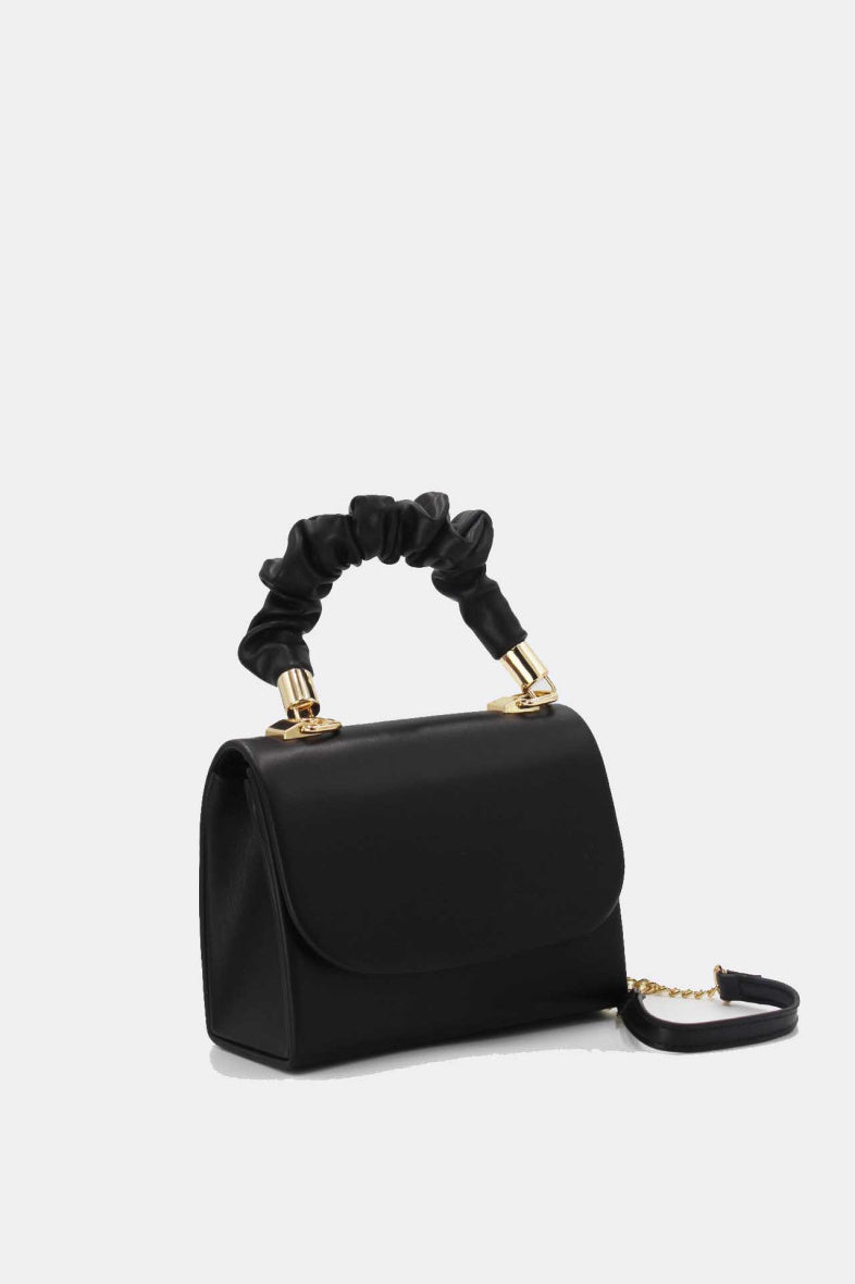 Bag Mini Ruched Handle Black