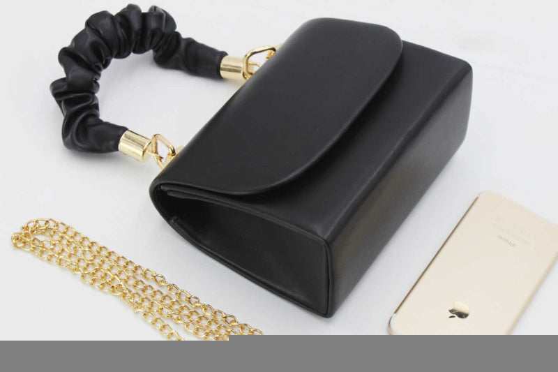 Bag Mini Ruched Handle Black