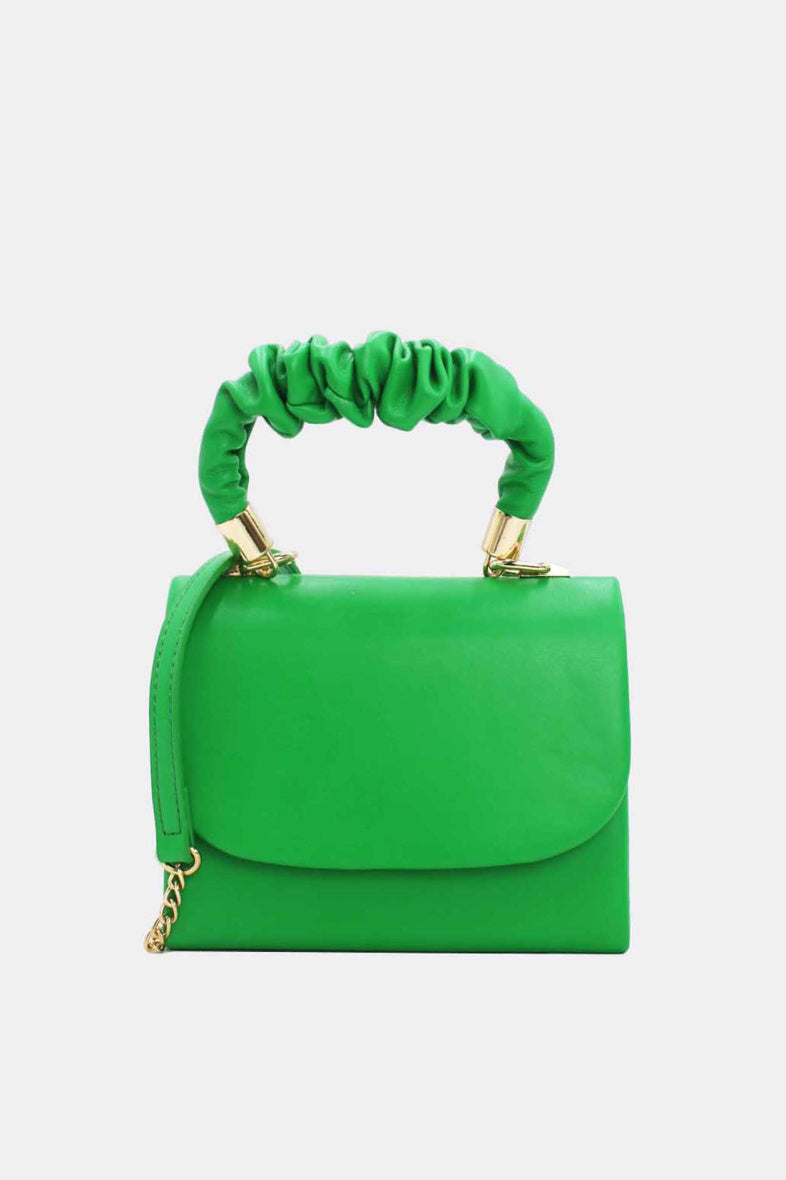 Bag Mini Ruched Handle Green