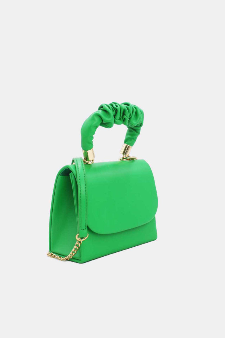 Bag Mini Ruched Handle Green