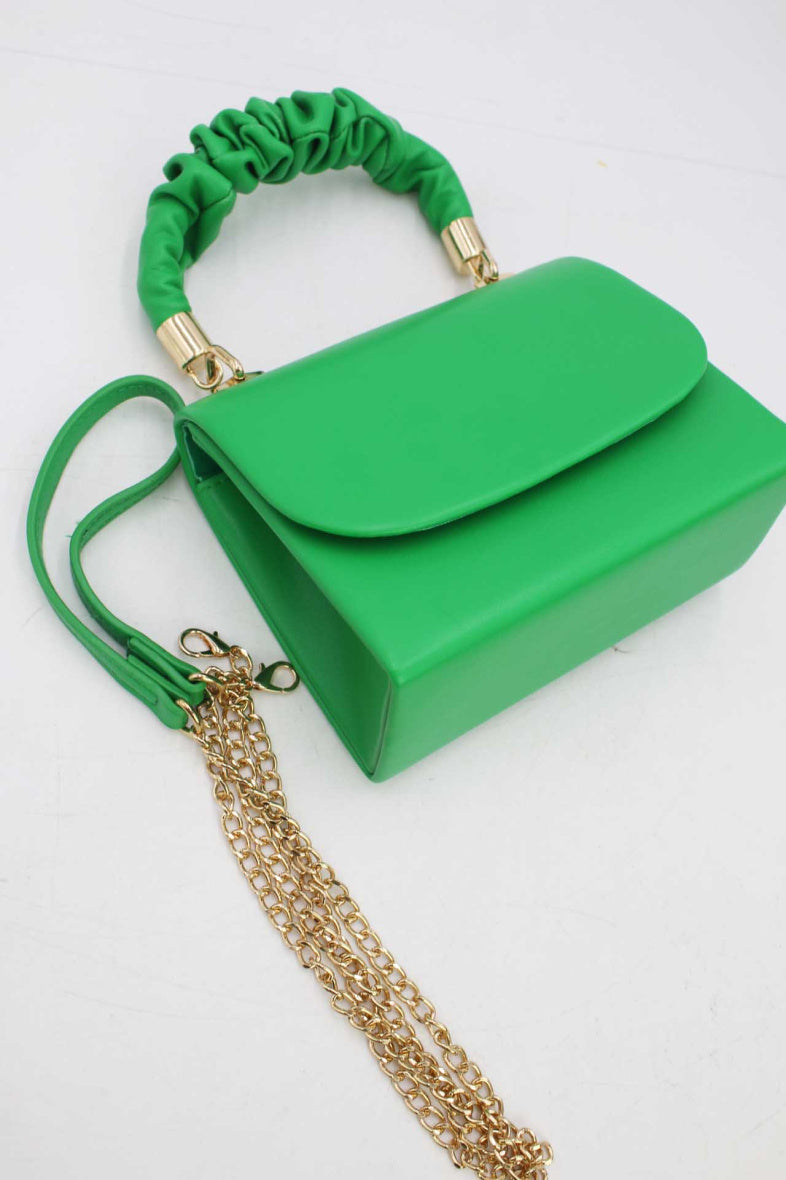 Bag Mini Ruched Handle Green