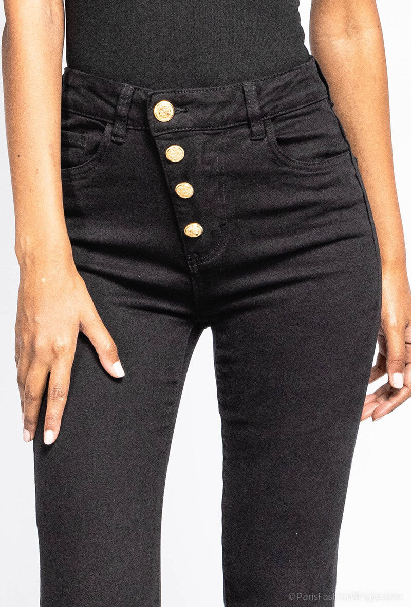 Jeans Skinny zip closure Black